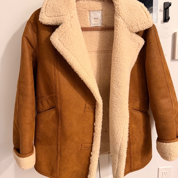 Mango Suede/Sherpa Coat (Faux) - Picture 1 of 5